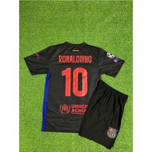 Barcelona Yeni Sezon Ronaldinho Çocuk Forması (Black)