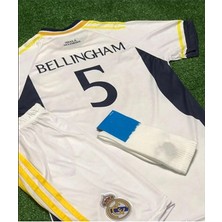 R.e.a.l Madrid 2023/24 Yeni Sezon Jude Bellingham Iç Saha Çocuk Forması Şort Çorap 3'lü Set