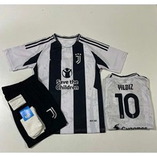 Juventuss 2024-25 Yeni Sezon Kenan Yıldız Iç Saha Çocuk Forması 4'lü Set (10)