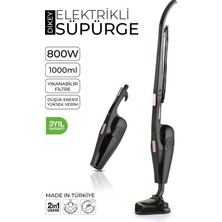 Özbience 800W Kablolu Toz Torbasız Dikey Süpürge, Siyah, 3 Yıl Garanti