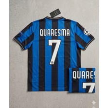 Andream Quaresma 7 Inter Milan Şampiyonluk Futbol Forması Unisex