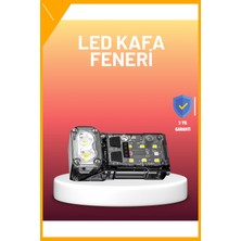Esplendor LED Kafa Feneri 3 Modlu El Feneri Çalışma Lambası Şarjlı 1200MAH