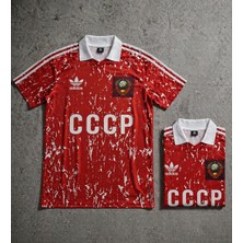 Andream Cccp Özel Tasarım Sovyet Futbol Forması Unisex Kırmızı