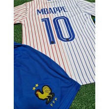 Fransa 2024/25 Yeni Sezon Kylian Mbappe Çocuk Forması 4'lü Set