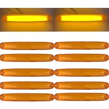 Ahmet Otomotiv (10 Adet) Yeni Neon 9 Ledli Parmak LED 12V-24V