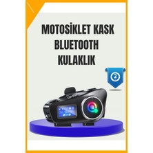 Esplendor Bluetooth Kask Interkom Kulaklık IP65 Suya Dayanıklı LCD Ekran