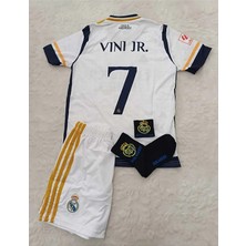 R.madridd 2023-24 Sezon Vini. Jr. Iç Saha Çocuk Forması 4'lü (Armalı Set)