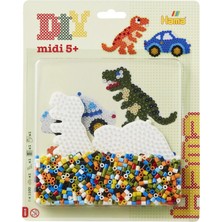 Hama Midi Araba ve Dinozor Tablalı Boncuk Seti