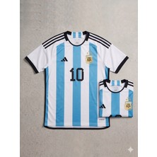 Andream Arjantin Messi Milli Takım 2024/25 Sezon Mavi Futbol Forması Üst Takım