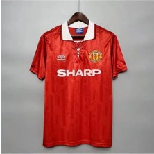 Manchester/united 1992/93 Sezonu Iç Saha Kırmızı Isimsiz Retro Forma