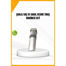 Esplendor Şarjlı Saç Sakal Kesme Makinesi Ayarlanabilir Başlık Paslanmaz Çelik Bıçak