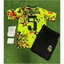 R.madridd 2024/25 Yeni Sezon Jude Bellingham Özel Konsept Çocuk Forması 4'lü Set (Neon)