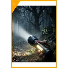 Esplendor Şarjlı 9 LED El Feneri 4 Modlu Uzun Menzilli Aydınlatma