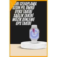 Esplendor Uyku Nabız Adımsayar Takibi Akıllı Saat 45MM Gümüş Bej Kordon