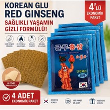 Korean Red Ginseng Painless Korean Kırmızı Ginseng ve Glukozamin Içeren Ağrı Kesici Bant 4 Paket 100 Adett (Intensıve Mask Sheet)