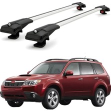 Cross Oto Aksesuarları Subaru Forester Sh 2009-2013 Için Ara Atkı Tavan Barı , Araca Özel , Kilitlenebilir Araç Üstü Ekipman Taşıma Barı (2 Adet)