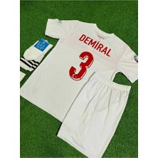 Türkiye Milli Takım Euro 2024 Merih Demiral Çocuk Forması 4'lü Set (Beyaz)