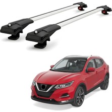 Cross Oto Aksesuarları Nissan Qashqai J11 2014-2020 Için Ara Atkı Tavan Barı , Araca Özel , Kilitlenebilir Araç Üstü Ekipman Taşıma Barı (2 Adet)