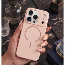 Başkenttekno iPhone 17 Pro Max Kılıf Meta Lansman Magsafe Kamera Korumalı içi Kadife Yumuşak Renkli Süet Silikon