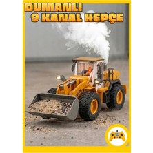 Boratila Toys 1:18 Ölçek Duman Modlu Uzaktan Kumandalı Kepçe 9 Kanal Full Fonksiyon Turuncu