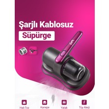 Özbience Kablosuz Şarjlı Ev Temizleme Süpürgesi, Toz ve Tüy Alma Aracı