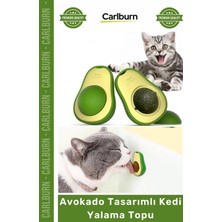 Carlburn #petshop Kedi Otu Topu Doğal Diş Temizleyici Sağlıklı Eğitici Avokado Tasarımlı Kedi Yalama Topu