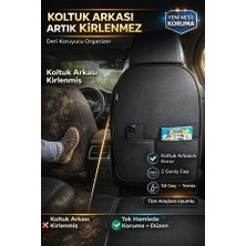 Kurra Store Ford Focusı Mca Premium x 1.6 125 5k Powershift 2014 Uyumlu Araba Koltuk Arkası Deri Koruyucu Organizer– Su Geçirmez - Leke Tutmaz