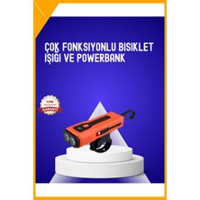 Esplendor Şarjlı Bisiklet Ön Farı 600 Lümen Cob LED Çakar Powerbank