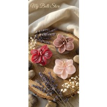 My Balli Store 3'lü Orkide Tealight Dekoratif Soya Mum