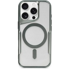 Trend Movira Iphone 15 Pro Kılıf Boyi Magsafe Kapak - Yeşil