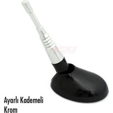 Carub Anten Süs Ayarlı Kademeli Krom (1 Ad )