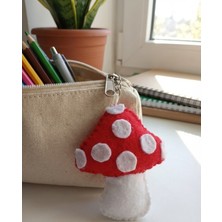 My Balli Store 1 Adet El Yapımı Keçeden Mantar Anahtarlık