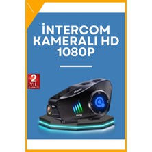 Esplendor Kask Içi Bluetooth Kulaklık 1080P Kamera Gürültü Azaltma Su Geçirmez