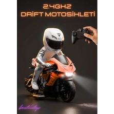 Boratila Toys 1/10 Ölçek 2.4ghz Uzaktan Kumandalı 15KM Hız Şarjlı Drift Atan Işıklı Motosiklet (Motor Oyuncak)