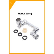 Esplendor 1080° Dönebilen Musluk Başlığı Robotik Kol Çift Su Akışı Pirinç