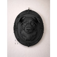 Heners Gotik Köpek Oval Çerçeve , Dekoratif Ürün