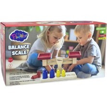 Özbience Ahşap Terazi - Eğlenceli ve Güvenli Çocuk Oyuncağı
