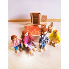 Özbience Doğal Ahşap Yatak Odası ve Aile Bebek Seti, Şık ve Dayanıklı Tasarım
