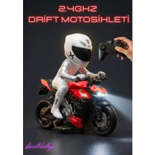 Boratila Toys 1/10 Ölçek 2.4ghz Uzaktan Kumandalı 15KM Hız Şarjlı Drift Atan Işıklı Motosiklet (Motor Oyuncak)