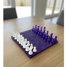 Özbience El Yapımı Epoksi Reçine Satranç Takımı Özel Tasarım