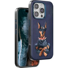 Trend Movira Venco Iphone 16 Pro Perma Desenli Kapak - Lacivert