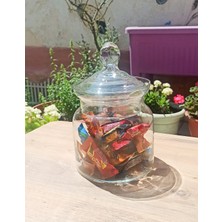 Özbience El Yapımı Üfleme Cam Vase ve Sunumluk, 23CM, Çok Amaçlı Dekoratif Kase