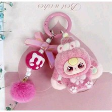 My Balli Store Minnak Goril Sevimli Pembe Anahtarlık ,çanta Charmı