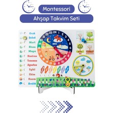 Özbience Eğitici Ahşap Takvim Seti ile Zaman Yönetimini Eğlenceyle Öğrenin