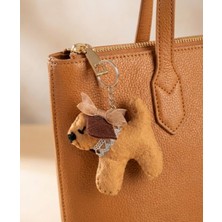 My Balli Store 1 Adet El Yapımı Keçeden Küçük Köpekçik Anahtarlık