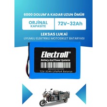 Electroll Leksas Lukai Batarya (Standart Kapasite) Lifepo4 72V 32AH Elektrikli Motosiklet Bataryası