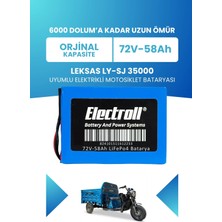 Electroll Leksas Ly-Sj 35000 Batarya (Standart Kapasite) Lifepo4 72V 58AH Elektrikli Motosiklet Bataryası