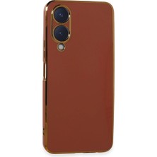 Ulu Pazarlama Vivo Y17S Kılıf Volet Silikon - Kırmızı