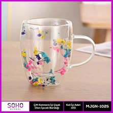 Ulu Pazarlama Çift Katmanlı Içinde Çiçek Olan Bardak