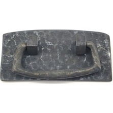 Ulu Pazarlama Antika Tarz Dekoratif Pirinç Otantik Dövme Kapı Kulbu - 45X90 Mm, Oksit